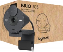 Logitech 960-001469 Webcam 2 MP Full HD USB-C Grafite -  Brio 305