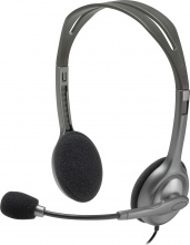 Logitech H110 Cuffie con filo, Microfono, Antirumore, Col. Nero - LGT