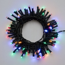 Lotti 30954 Luci Natalizie 96 luci led Multicolore Batterie Batteria per Esterno