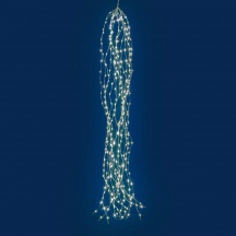 Lotti 48713 Filo Luci Cascata 4Mt Con 300 Micro Led Luce Bianco Caldo