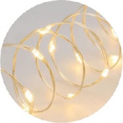 Lotti 65796 Catena Di Luci Lineare 2M 20 Microled Bianco Caldo A Batteria