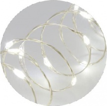 Lotti 65802 Catena Di Luci 2M 20 Microled Bianco Diametro 1,5Mm A Batteria