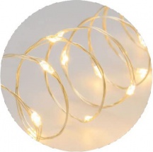 Lotti 65826 Catena Di Luci Lineare 4M 40 Microled Bianco Caldo A Batteria