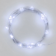 Lotti 65864 Catena Di Luci 10 Mt 100 Microled Bianco A Batteria