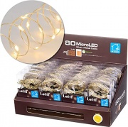 Lotti 65918 Catena Luminosa 8M Con 80 Microled Bianco Caldo A Batteria