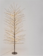 Lotti 76259 Albero di Natale �115x230h cm 1560 Microled colore Marrone Tiglio