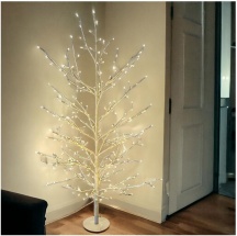 Lotti 77485 Albero di Natale �60x120h cm con 330 Microled colore Bianco Tiglio