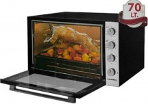 Luxell LX9645 Forno Elettrico 70 lt 1000W con Timer e Funzione Turbo NeroInox LX-9645