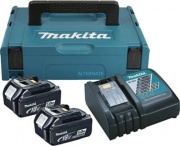 MAKITA 1834e1880 Kit energia Litio 197624-2 Volt 18x2 Ah 5.0 + Caricabatteria