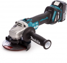 MAKITA DGA513RTJ Smerigliatrice Angolare 18V Batt.5.0 Ah Litio 2 Batterie