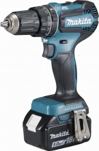 MAKITA DHP485RTJ-B Trapano Avvitatore A percussione 18V 2X5 Ah Litio