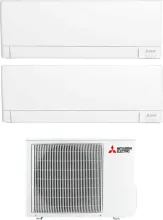 MITSUBISHI MSZ-AY25VGKP+AY25+MXZ-2F53VF4 Climatizzatore Dual Split Inverter 9+9 Btu R32 MXZ-2F53VF4 Serie AY