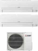 MITSUBISHI MSZ-HR25VF25VF+MXZ-2HA40VF Climatizzatore Dual Split Inverter 9+9 Btu R32 MXZ-2HA40VF Smart