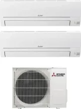 MITSUBISHI MSZ-HR35VF + MSZ-HR35VF +  MXZ-2HA50VF Climatizzatore Dual Split Inverter 12+12 Btu R32 MXZ-2HA50VF Smart