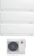 MITSUBISHI MXZ-3F68VF3 + MSZ-AY25+35+35VGKP Climatizzatore Trial Split Inverter 9+12+12 Btu MXZ-3F68VF3 + MSZ-AY