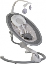 MONi CLOUD GREY STAR Cloud - Sdraietta Neonato Elettrica Max 9 Kg Altalena per Neonati Grey Star