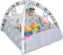 MONi JL658-1A Palestrina Neonato con Giochi Grigio - Rabbit