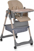 MONi LINDO BEIGE Lindo - Seggiolone Pappa 6M - 15Kg Reclinabile Richiudibile colore Beige