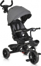 MONi SUMMER GREY Triciclo 2 in 1 Passeggino 12 Mesi - 25 Kg Seduta reversibile Grey - Summer