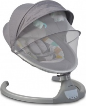 MONi iSWING DARK GREY iSwing - Sdraietta Neonato Elettrica Max 9 Kg con Melodie Dark Grey