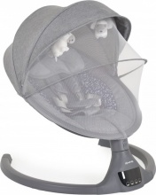MONi iSWING GRAPHITE iSwing - Sdraietta Neonato Elettrica Max 9 Kg con Melodie Graphite