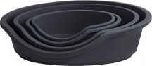 MP BERGAMO 25.50GR12 Lettino per Animali in Plastica 53x32x18 cm Grigio Scuro Tino Eco