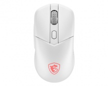 MSI S12-4301440-CLA Mouse Gaming Ottico Wireless + Bluetooth + USB-C Bianco Versa 300 Wireless