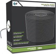 Mach Power LAN_UTP_100MT Cavo LAN Prolunga Rete Categoria 5 UTP rotolo 100 Metri