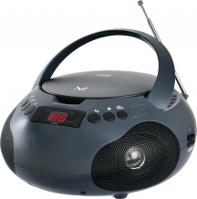 Majestic AH 164 BK Radio Boombox con FM CD e AUX colore Nero