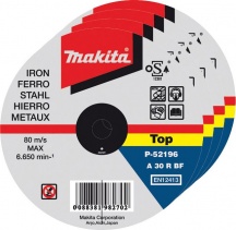 MAKITA P-53001 Disco da Taglio per ferro � 115 mm Cf 50 Pz