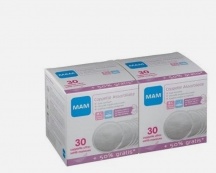 Mam ZEDMM301 Coppette Assorbilatte Confezione 30+30 pezzi