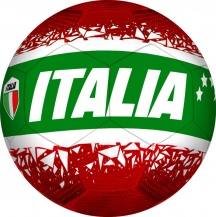 Mandelli 702100151 Pallone Calcio Italia Carbon Misura 5