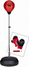 Mandelli 704600011 Punching Ball Pro con Guantoni e Pompa - Altezza 120-145 Cm.