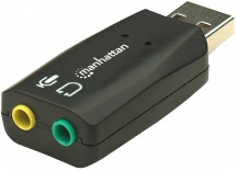 Manhattan 150859 Adattatore DAC-879 USB 2.0 M2 x 3.5 mm F Maschiofemmina Nero