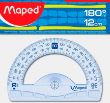 Maped 146134 Goniometro 180� in Plastica colore Blu traslucido