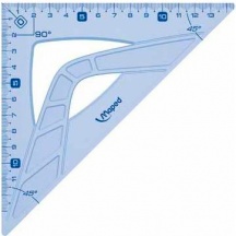 Maped 242426 Squadra 45� in Plastica colore Blu traslucido