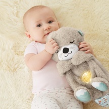 Mattel FXC66 Lontra Soffice Relax Peluche Neonati Vibrazioni e Musica 0+ mesi