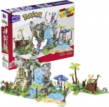 Mattel HHN61 Mega Pokemon Adventure Builder Spedizione Giungla Costruzioni 9+