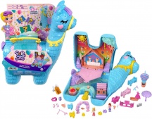 Mattel HHX74 Polly Pocket Lama Pigiama Party Playset per Bambini da 4+ Anni