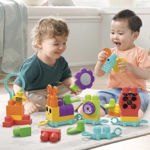 Mattel HKN44 Mega Bloks Costruzioni Bruco Muovi e Suona per Bambini da 1+ Anni