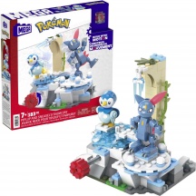 Mattel HKT20 Mega Bloks Costruzioni Pokemon Adventure Builder Piplup e Sneasel 7+
