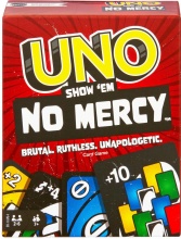 Mattel HWV18 Uno No Mercy Carte da Gioco per Bambini da 7+ anni