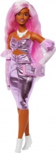 Mattel HYV25 Barbie Fashionista Deluxe Pink Hair Bambola per Bambini da 4+ anni