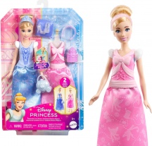 Mattel JCR95 Disney Princess Cenerentola 2 in 1 Bambola per Bambini da 3+ anni