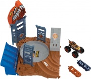 Mattel Monster Trucks Arena Sfide Hot Wheels Monster Trucks Arena Smashers Tiger Shark Spin-Out - m038