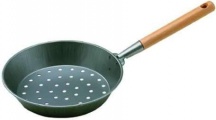 Mchr 520 Padella per Castagne Fondo Forato Manico in Legno 26 cm