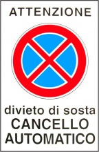 Mchr ALL13723 Cartello Cancello Automatico 20x 30 Alluminio