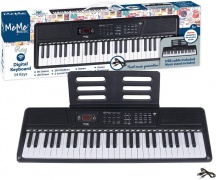 MeMe Music 10354 Tastiera Musicale Tasti 54 Ray Black