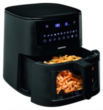 Medion 11850 Friggitrice ad Aria Capacit� 6,5 Litri Potenza 1650 Watt Nero