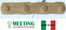 Meeting 65 Attaccapanni 4 Posti Legno Noce Articolo 286